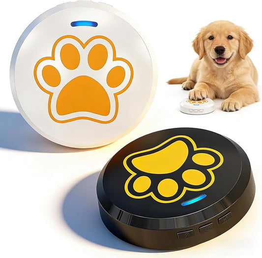 ChunHee Dog Bells to Go Outside - Bell for Dogs to Ring to Go Potty | Chew-Proof Dog Door Bell | 0-115dB Adjustable Volume & 28 Ringtones | Bells for Dog Training to Go Outside Without Barking