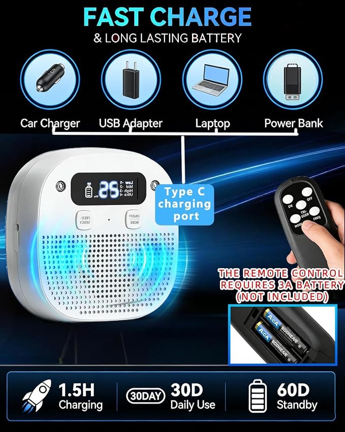 Dog Barking Control Devices, Anti Barking Device for Dogs with Remote Control, Ultrasonic & Sensor Technology, Rechargeable, Adjustable Modes & Frequencies, Bark Box Indoor Outdoor (Ivory)
