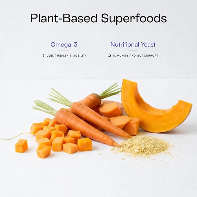 Pawco Dog Food Toppers for Picky Eaters, Hip & Joint – Supports Mobility & Joint Health – Functional Dog Food Flavor Enhancer with Omega-3, Pumpkin & Carrots – Magic Topper – 5.6oz