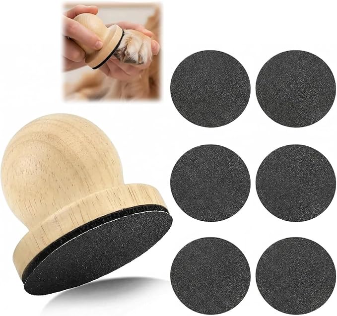 7 Pcs Dog Nail File,Dog Nail File Board,with 6 Pcs Replaceable Sandpape,for Dogs and Cats Grooming Tool