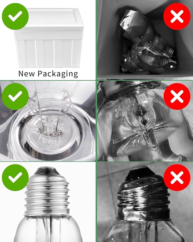 250W Heat Lamp Bulbs, 8000 Hours Rated, R40 Bathroom Shower Incandescent Light Bulb, Infrared Heating for Chickens, Reptiles, Pets, Food, E26 Base, 4 Pack