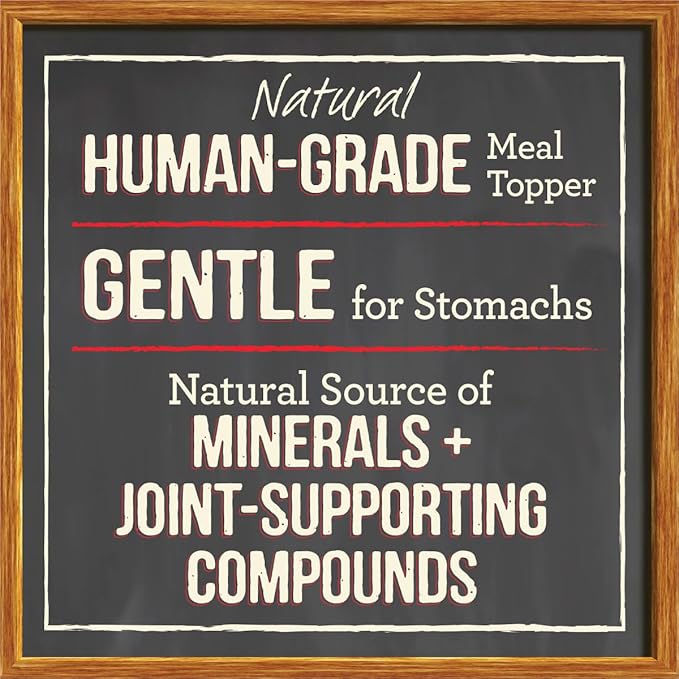 Merrick Grain Free Bone Broth, Premium Human Grade And Gluten Free Dog And Cat Food Topper Pouches, Chicken - 16 oz. Pouch (Pack of 2)