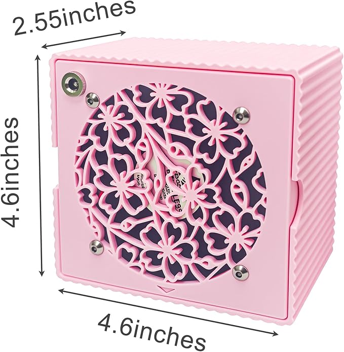 Bird Dust Vacuum,Acuum Cleaners for Pet Birds Feathers,Adjustable Wind Speed,Bird Cage Accessories for Conure Cockatiel Budgies Lovebird Parrotlet. (Pink)