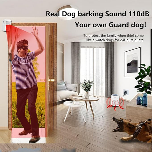Dog Barking Alarm Motion Detector Outdoor Barking Motion Sensor 1000 FT Range Dog Alarm Home Security