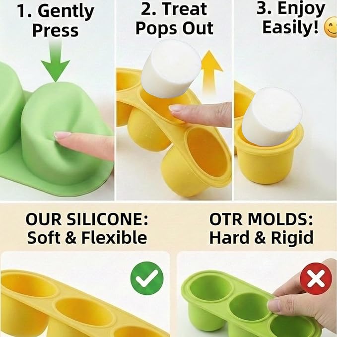 2 Pack Dog Toys for Aggressive Chewers, Interactive Indestructible Dog Toys with Frozen Treat Function, Durable Dog Puzzle Toy for Large & Medium Dogs, Reduces Anxiety, Green & Blue