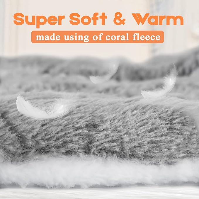 Small Animal Bed Mat, Soft & Warm, Suitable for Guinea Pig, Hamster, Rabbit, Rat and Bearded Dragon (X-Large(13.3''x9.4''), Star Brown)
