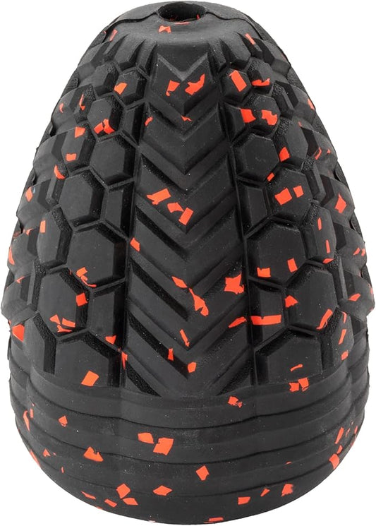 Chew King Supreme Durable Rubber Dog Toy for Aggressive Chewers, Treat-Dispensing Heavy-Duty Chew Toy with Safety Air Vent, Interactive Dog Toy for Training & Enrichment, Large 4.1" x 3.1"