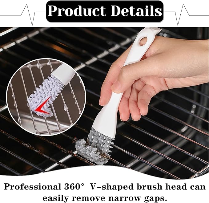 2 Pack Bird Cage Cleaner Brush Professional Bird Poop Remover Brush with Long Handle Shovel for Pet Cage Accessories(White, Black)