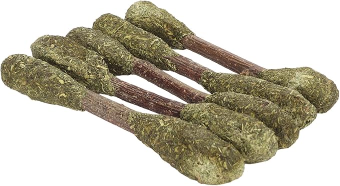 Rabbit Chew Sticks Teeth Cleaning Toy Alfalfa Grass Hamster Chew Toy Care for Small Animals
