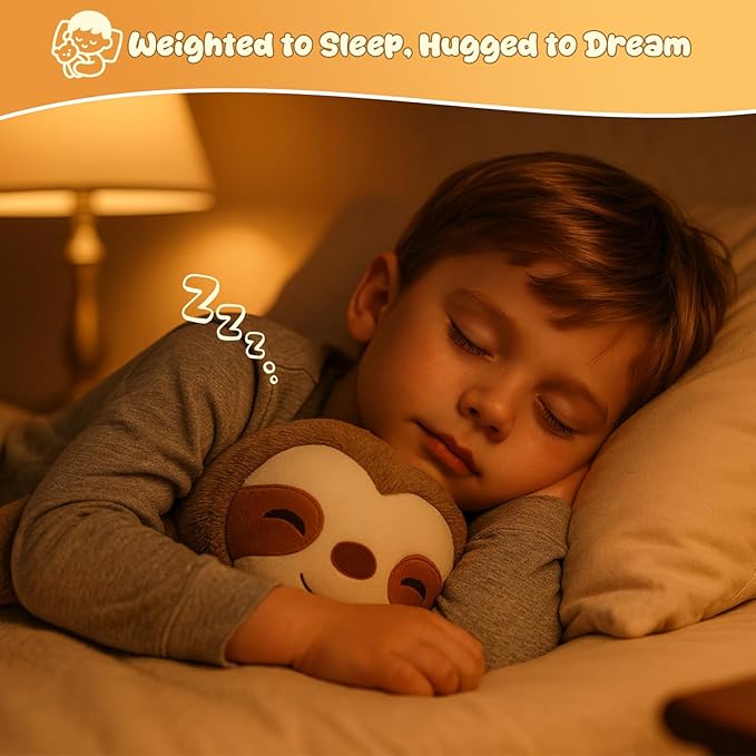 SQEQE Weighted Stuffed Animals Sloth Plushies, Weighted Sloth Plush, Soft Pillow Toy for Kids Adults, Valentines & Valentines Gift 23.6 Inch 3.8 Lbs