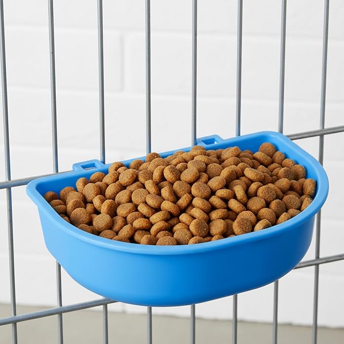 2 Pcs Rabbit Food Bowl, Guinea Pig Food Dish Bird Feeding Dish Crate Bowls for Bunny Hutch Hamster Puppy Dog Crate Guinea Pig Ferret Chinchilla