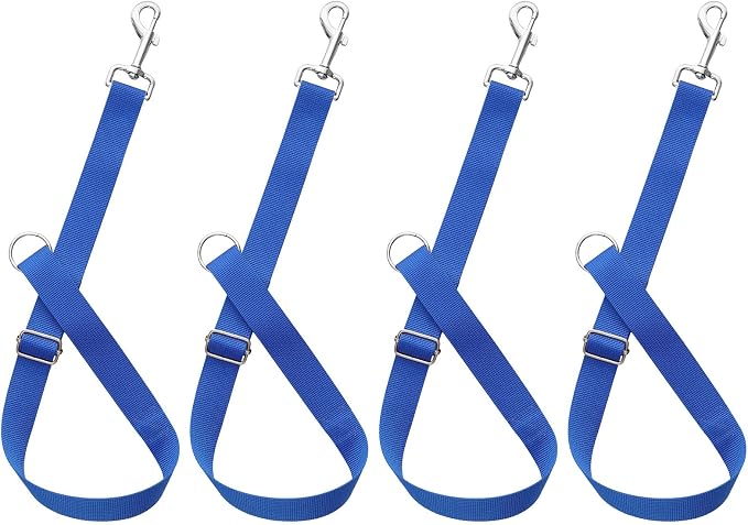 4Pcs Horse Bucket Strap Hangers Adjustable Nylon Straps Hanging Feed Tack for Hay Nets Water Buckets Horse Suppliers