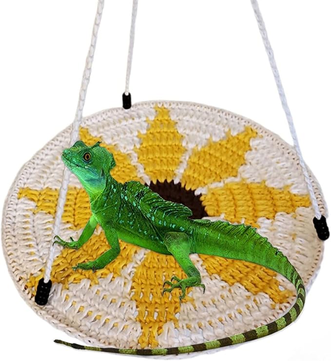 Hamsters Swing Hammock Handmade Small Pet Hanging Bed Handmade Cloth Hamsters Hammock Nest for Lizards Pet
