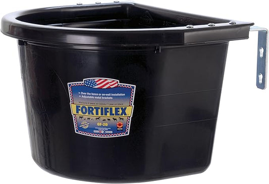 Fortiflex Over The Fence Feeder Black 20Qt