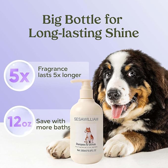 Small Animal Shampoo -Enriched,with Camomile Aloe Vera-Specially,Formulated for Dogs,Cats,Guinea Pigs,Other,Small Animals-for Health Shiny Coats,Vegan-Mild pH Neutral-300ml