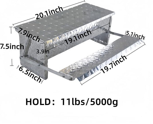 Treadle Large Poultry Feeders Aluminium Automatic Chicken Feeder No Waste Rat Proof Trough with Weatherproof Lid for Duck Fowl 11 lbs Capacity