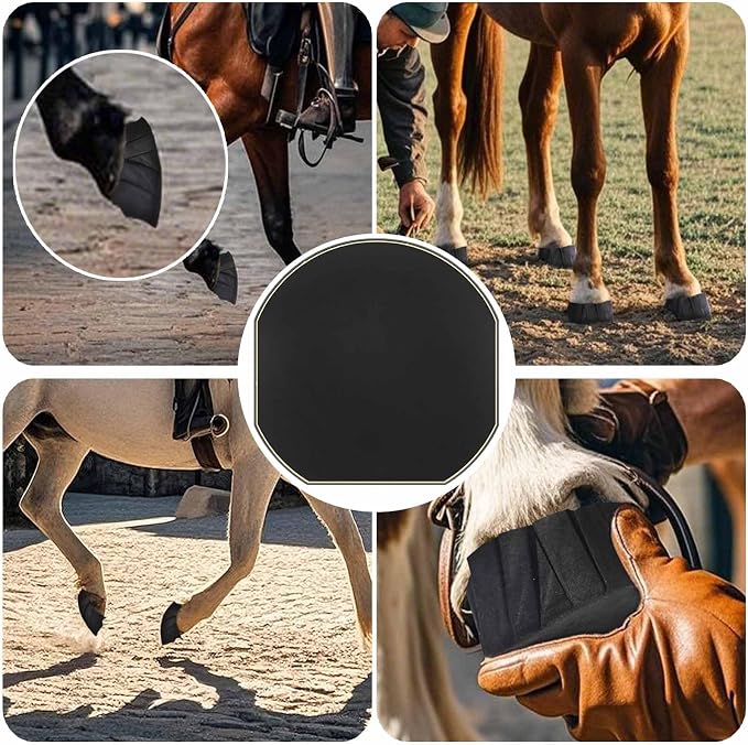 12 Pack Horse Hoof Tape Cotton Strong Sticky Horse Hoof Wraps Simple, Breathable Hoof Packing for Hoof Wound Management and Laminitis Abscess Relief Additional Protection for Horse Hoove