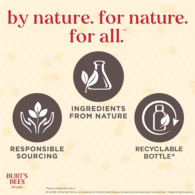 BURT'S BEES FOR PETS Deodorizing Spray for Dogs, Manuka Honey & Charcoal, Reduces Odor Between Baths, 95%+ Natural Origin, No Artificial Fragrance, Sulfates or Colorants, Milk & Honey Scent, 10 Fl Oz
