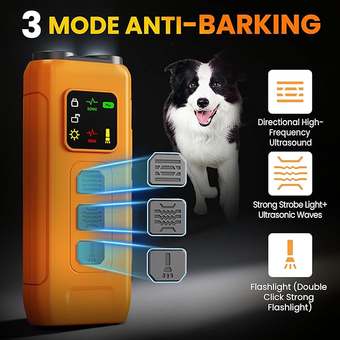 Dog Bark Deterrent Devices, Sonic Cat Deterrent Devices, Drive Cats Away from Car Engines in Winter, 2025 Anti Barking Device for Dogs, Portable Dog Training Device, Stopping Neighbor's Dog Barking