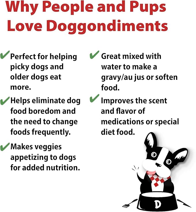 Southern Fried Chicken Flavor Dog Food Topper, Fun People Food Flavors, Powder, Dog Condiments for Meals, Dog Food Toppers for Dogs for Small & Large Breeds,
