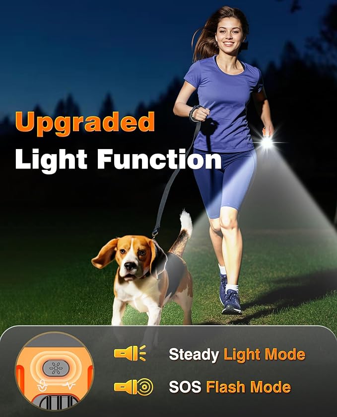 2026 Upgraded Smart Display Anti Barking Device for Dogs, 3X Dog Bark Deterrent Devices Bark Control with Screen & Flashlight, Rechargeable Dog Barking Silencer Portable for Indoor & Outdoor Use