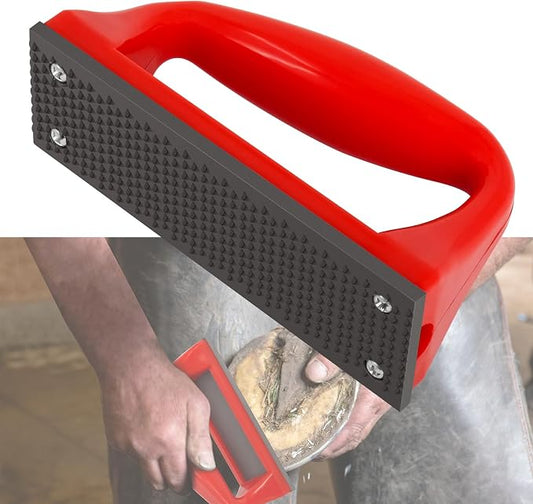 Wadoy Mini Hoof Rasp for Horses, Farrier Rasp for Goat Feet Hooves, Portable Hoof Trimming Tool, Ergonomic Grip to Removes Excess Hoof for Foals, Goats, Ponies & Donkeys Other Animals