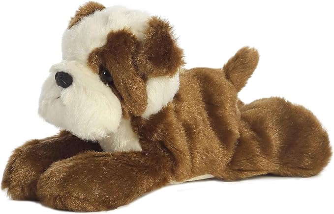 Aurora® Adorable Mini Flopsie™ Semper Fi Stuffed Animal - Mini Companions Ready for Playful Adventures - for Kids All Ages, Toddlers, Adults, and Families - Brown 8 Inches