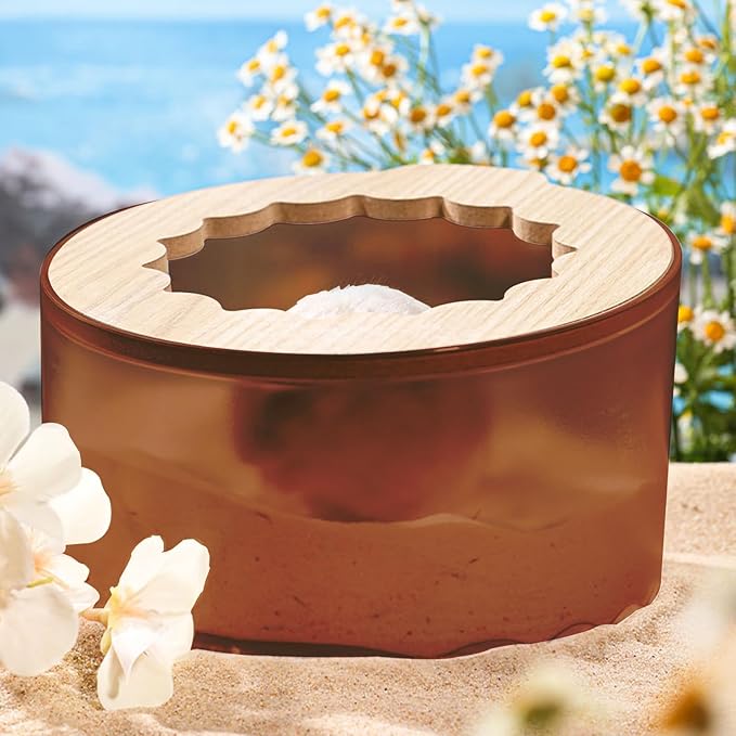 Marchul Hamster Sand Bath Container, Hamster Sand Bath Box with Cleaning Scoop, Brown Hamsters Bathtub Bathroom Toilet, Easy to Clean, Hamsters Litter Box for Gerbil