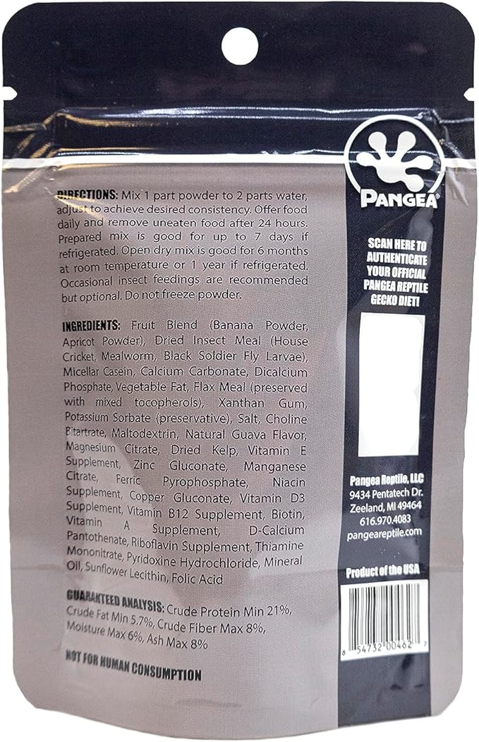 Pangea Gecko Diet: Growth and Breeding Formula™ 2 oz