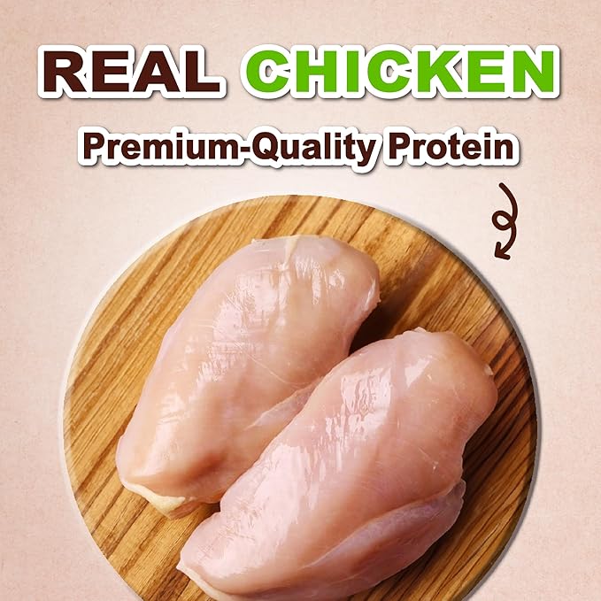 A Freschi srl Chicken Jerky for Dog, All Natural Dog Treat, High-Protein, Healthy & Easily Digestible, Grain-Free Puppy Chews, Training & Rewards Dog Snacks, Chicken Breast Jerky, 16 oz Pack