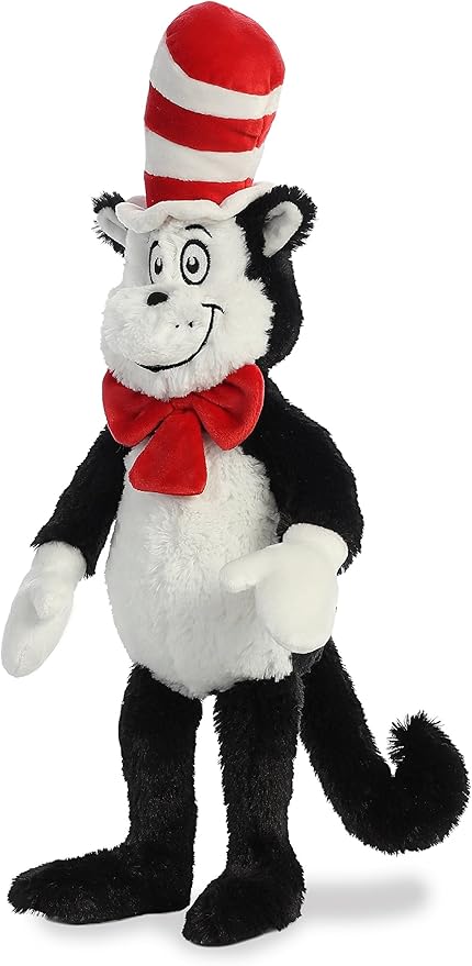 Aurora® Whimsical Dr. Seuss™ Cat in The Hat Stuffed Animal - Officially Licensed Plush for Imaginative Play - Perfect for Kids and Adults - Multicolor 18 Inches