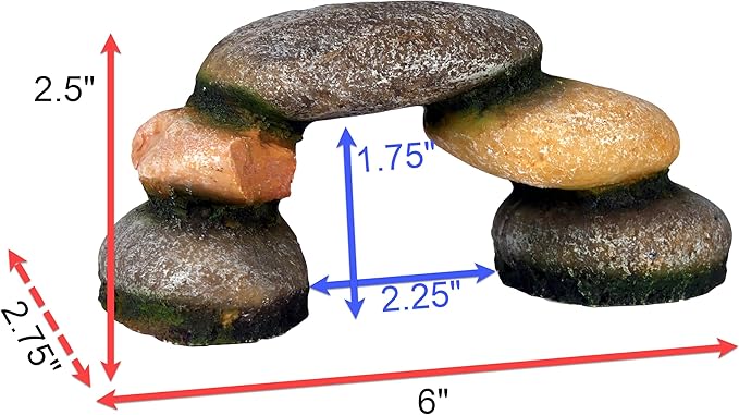 Penn-Plax Deco-Replicas Rock-Scape Aquarium Resin Decoration – Safe for Freshwater and Saltwater Fish Tanks – Small