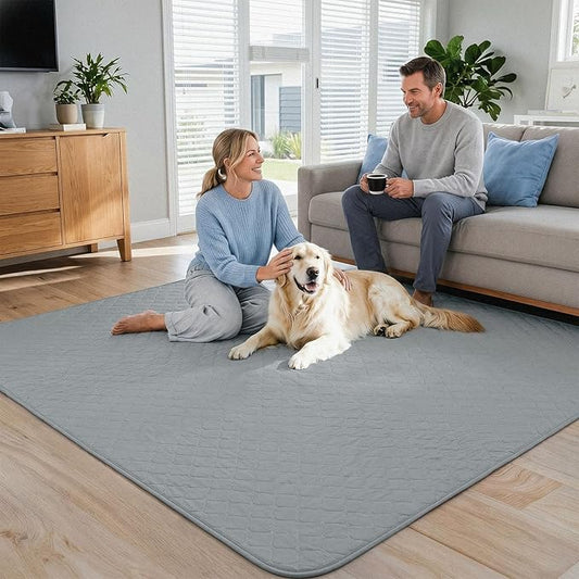 FXW Washable Pee Pads for Dogs, Puppy Pads with Super Absorbent, Specifically Designed for FXW Rollick/Homeplus 24inch 8 Panels Dog Playpen, 63" Square, Gray, 1 Pack