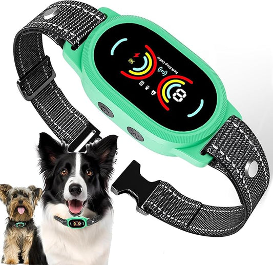 Dog Bark Collar, Rechargeable Bark Collar for Large Dog, IP67 Waterproof Anti Barking Collar Dogs with Adjustable Sensitivity for Medium and Small Dogs (Blue)