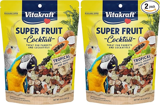 Vitakraft Super Fruit Cocktail Parrot and Cockatiel Treat 40 oz.