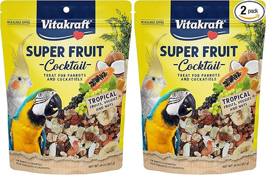 Vitakraft Super Fruit Cocktail Parrot and Cockatiel Treat 40 oz.