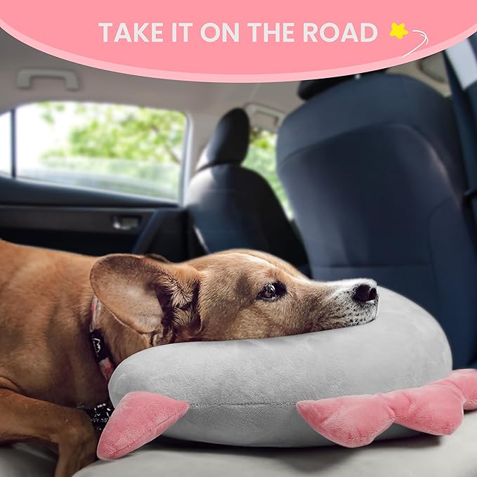 HiPetpy Dog Pillow - Soft Neck Pillows for Dogs, Washable Dog Calming Pillow for Better Sleep, Reduces Anxiety, Gift for Medium/Large Dogs and Cats