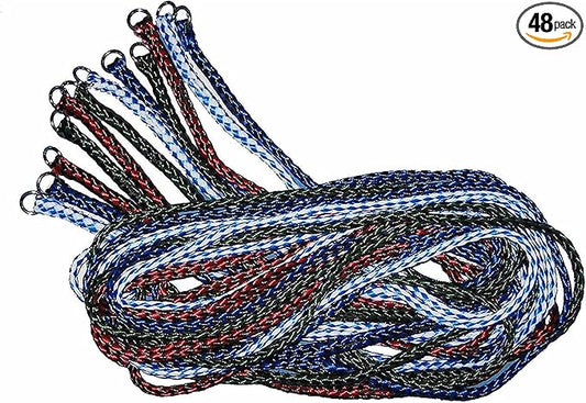 Downtown Pet Supply BRD-SLP-LDS-48PK Durable Braided Poly Dog Slip Leads, 5 Feet