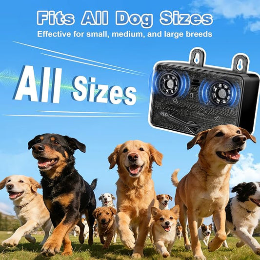 2-Pack Anti Barking Device for Dogs,Bark Deterrent Device with 3 Frequency Modes & Flashlight, Dog Barking Deterrent Devices for Stopping Barking, Jumping & Bad Behavior, Indoor Outdoor Use