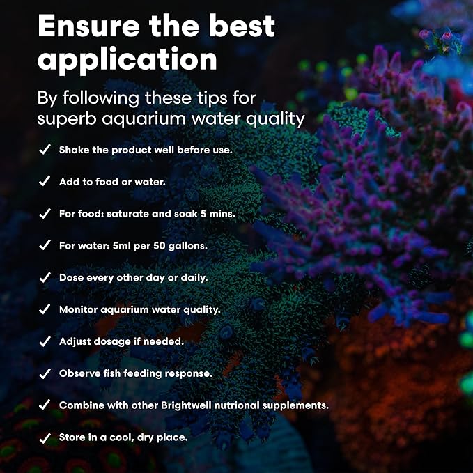 Brightwell Aquatics GarlicPower Garlic Extract for Aquarium Fish Food – Enhances Feeding Response – Boosts Nutrition – Ideal for Marine & Reef Tanks, 60 ml