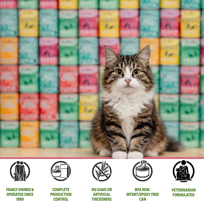 FirstMate Wet Cat Food Limited Ingredient Cage-Free Turkey Formula – Grain Free, High Protein, Single Ingredient, Canned Cat Food – 12.2 oz Case of 12
