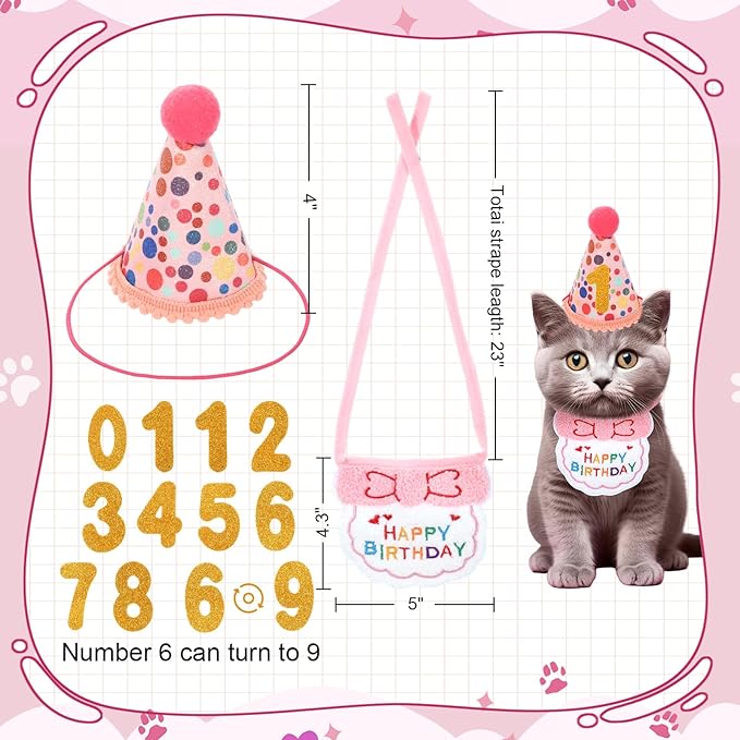 Zopeal Mother’s Day Cat Toy Set Interactive Cat Toys Pack Including Feather Teaser Wand Plush Gift Outfit Mice Crinkle Balls and Pet Bell Balls, Puzzle for Indoor Cats Gift Basket for Kitten(Pink)