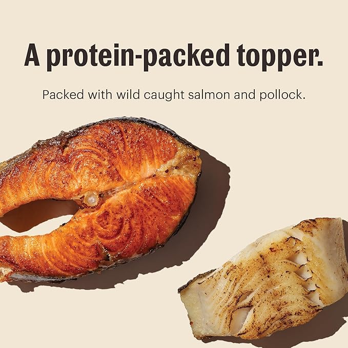 The Honest Kitchen Human Grade Grain Free Meal Booster: 99% Salmon & Pollock (12 pack), 5.5 oz