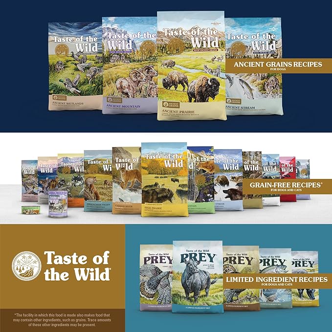Taste Of The Wild Rocky Mountain Grain-Free Dry Cat Food With Roasted Venison & Smoke-Flavored Salmon 14lb
