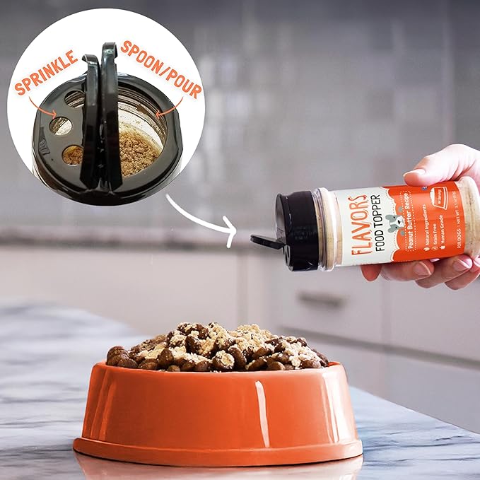 BEAUMONT BASICS Flavors Food Topper and Gravy for Dogs - Peanut Butter Recipe, 6.0 oz. - Human Grade, Grain Free - Perfect Kibble Seasoning and Treat Mix for Picky Dog or Puppy