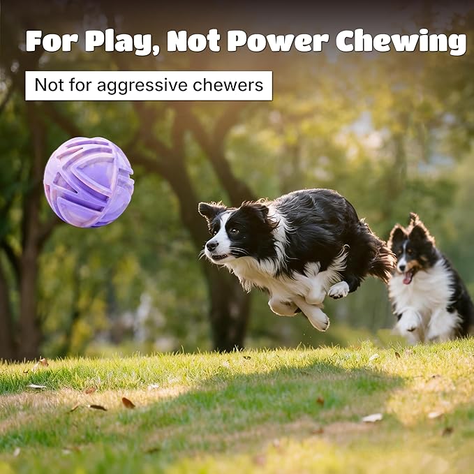 Dog Balls Bouncy Floating Fetch Toy, Interactive Rubber Ball, Durable TPR Foam for Outdoor & Water Play, 7 Inch (18cm) Size, Non-toxic & Gentle On Teeth for Large Dog Breed (Pink & Purple Ombre)