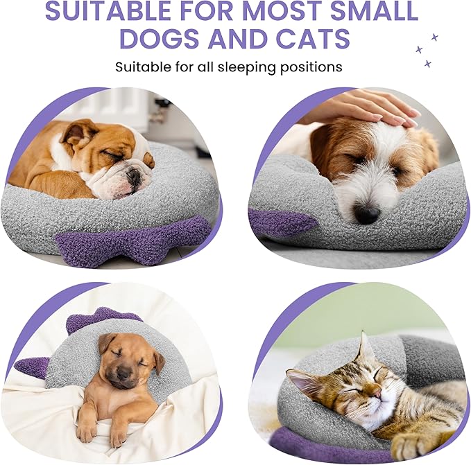 HiPetpy Dog Calming Pillow - Soft Neck Pillow for Dogs, Washable Sleep Pillow for Better Sleep, Reduces Anxiety, Gift for Small/Medium/Large Dogs and Cats