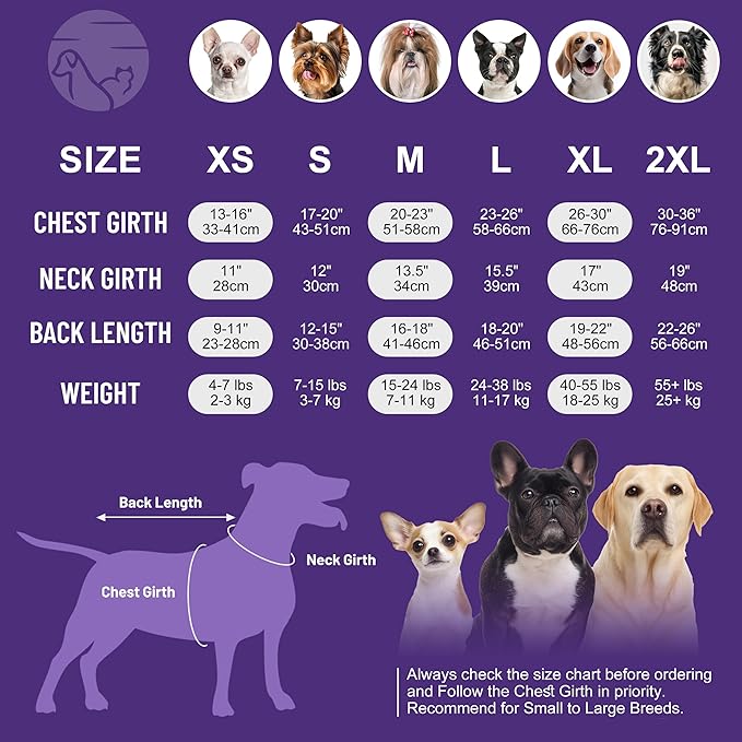 cyeollo Dog Surgery Recovery Suit, Breathable Surgical Suit for Dogs Female Male After Spayed Neuter, Anti-Lick Dog Onesie Body Suits for Wounds Protection, Soft Cone Alternative, Tie Dye XS
