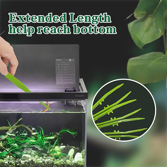 4-Pack Reptile Feeding Tongs Set - Hygienic Anti-Slip Green Tweezers for Bearded Dragons, Lizards, Snakes, Aquariums & Small Animals(Five Colors to Choose from)