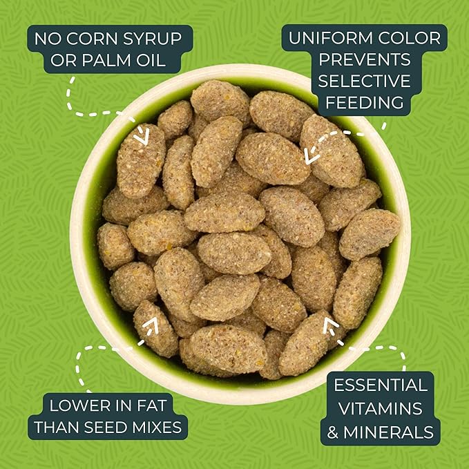 ZuPreem True Harvest Parrot Pellets – Natural Bird Food for Parrots & Conures, Medium to Large Bird Pellet Diet for African Greys, Amazons, Eclectus & Caiques, 3 lb (Pack of 2)